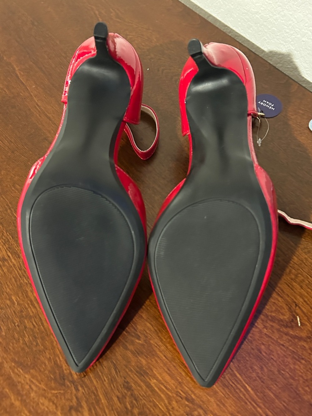 Apt. 9 Yavalli Red Patent Pointed-Toe Ankle-Strap Pumps - Picture 4 of 8